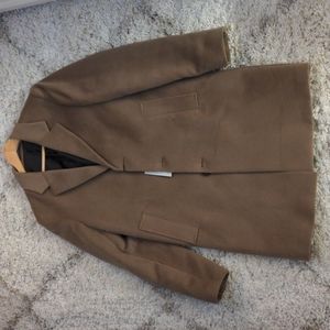River Island Men's Overcoat in Brown / Camel (Medium)